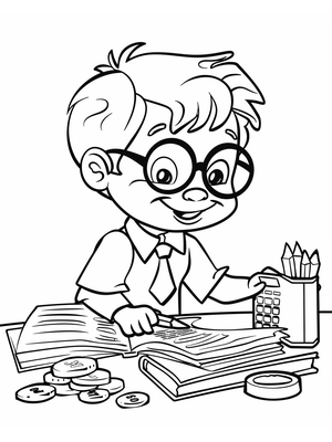 Accountant Kleurplaat 2