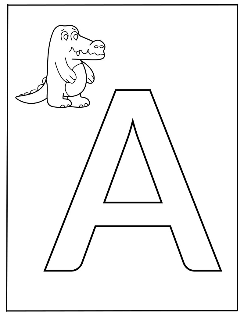 Hoofdletter A werkblad