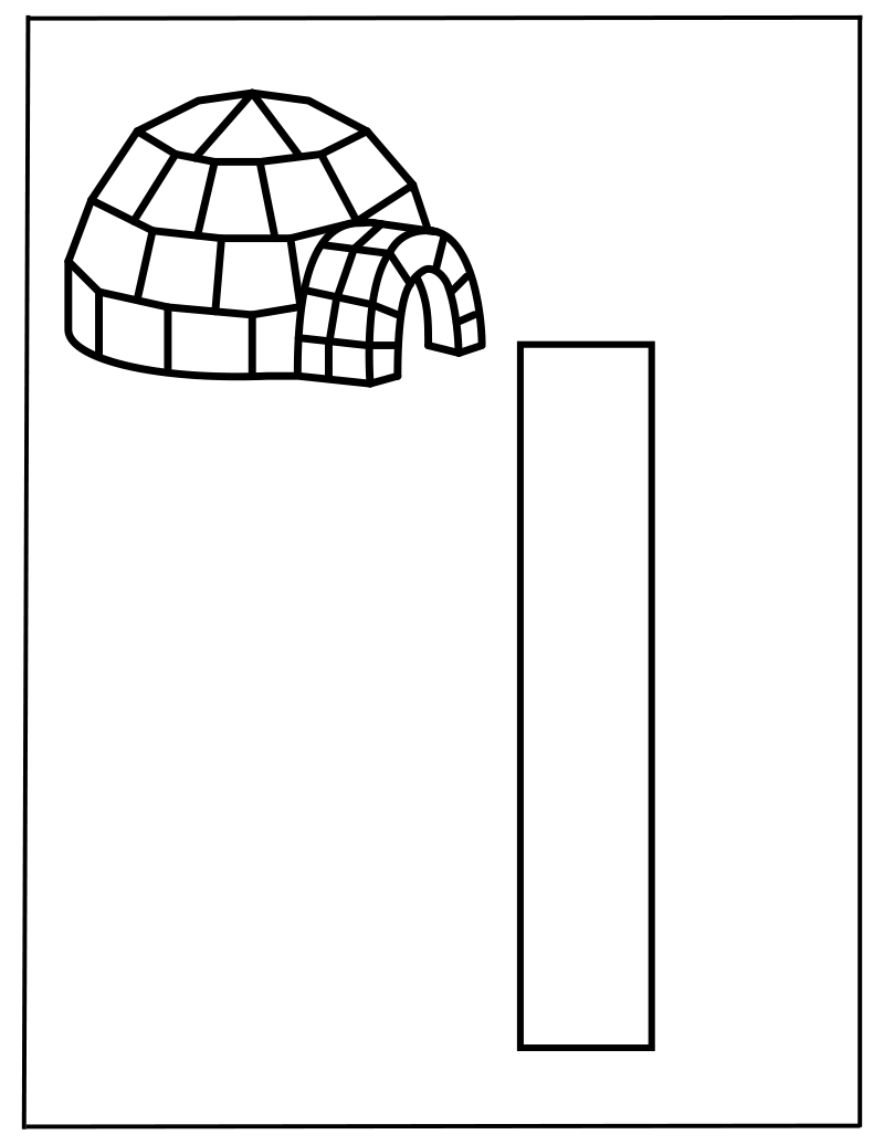 Hoofdletter I werkblad — gratis werkblad PDF