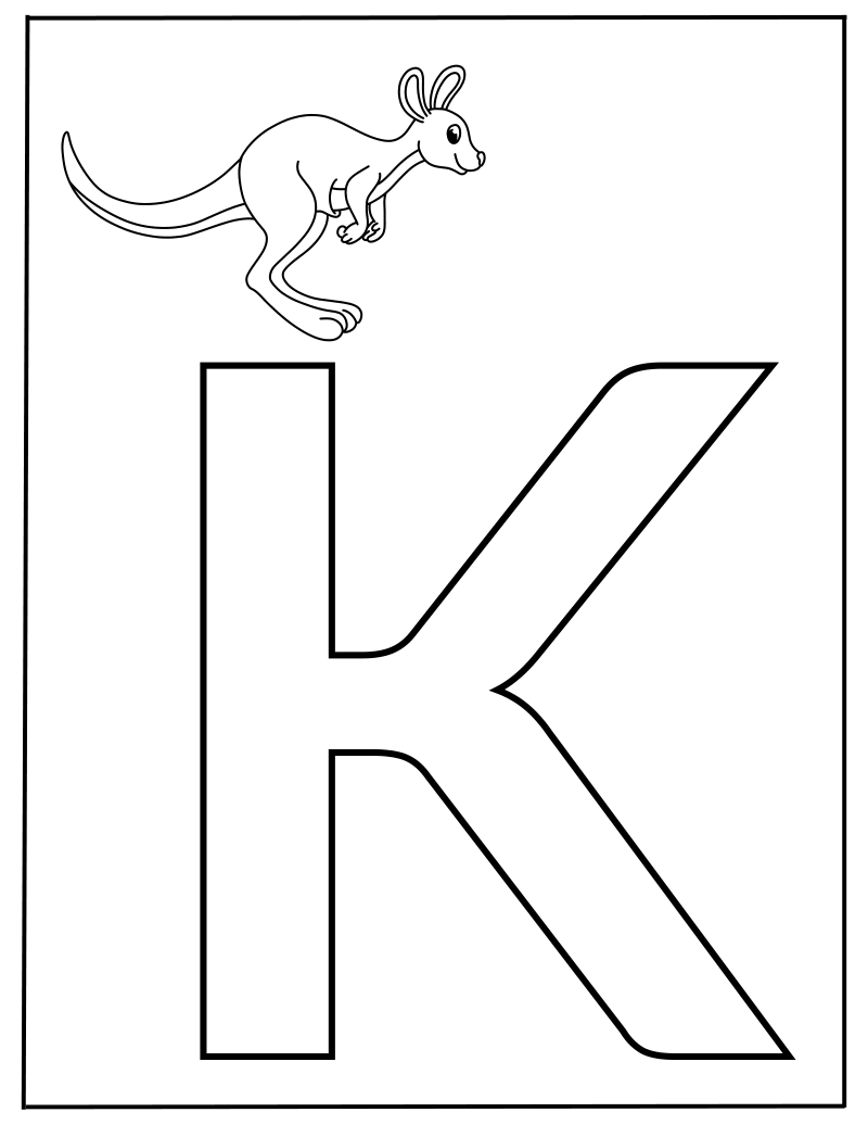 Hoofdletter K werkblad — gratis werkblad PDF