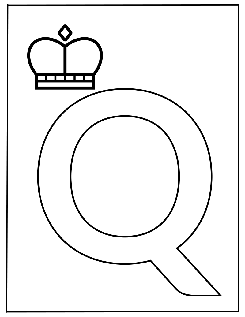 Hoofdletter Q werkblad — gratis werkblad PDF