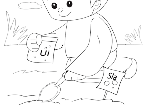 Moestuin Kleurplaat — gratis kleurplaat