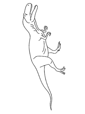 Allosaurus Kleurplaat