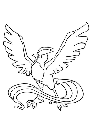 Articuno Kleurplaat