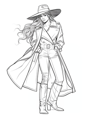 Carmen Sandiego Kleurplaat — gratis kleurplaat printen