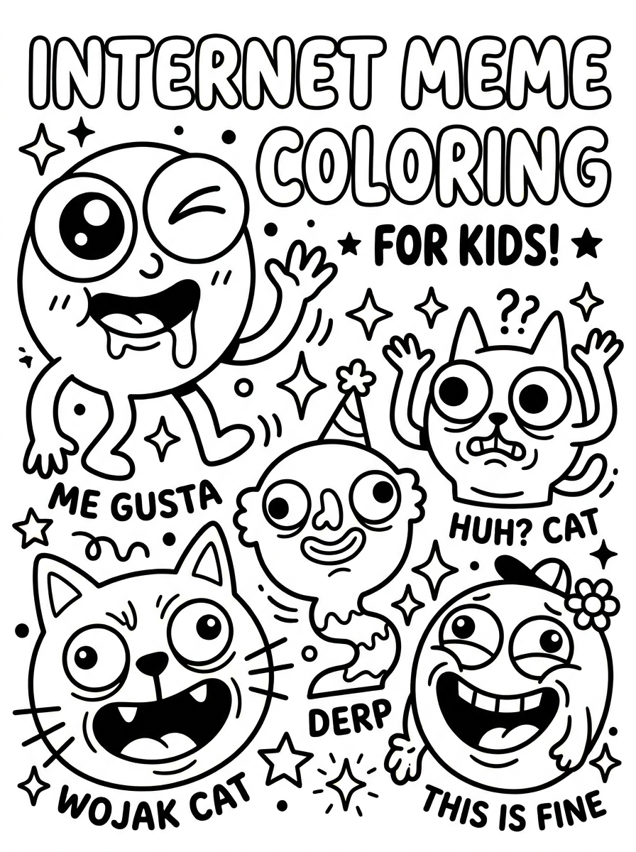 Brainrot kleurplaten