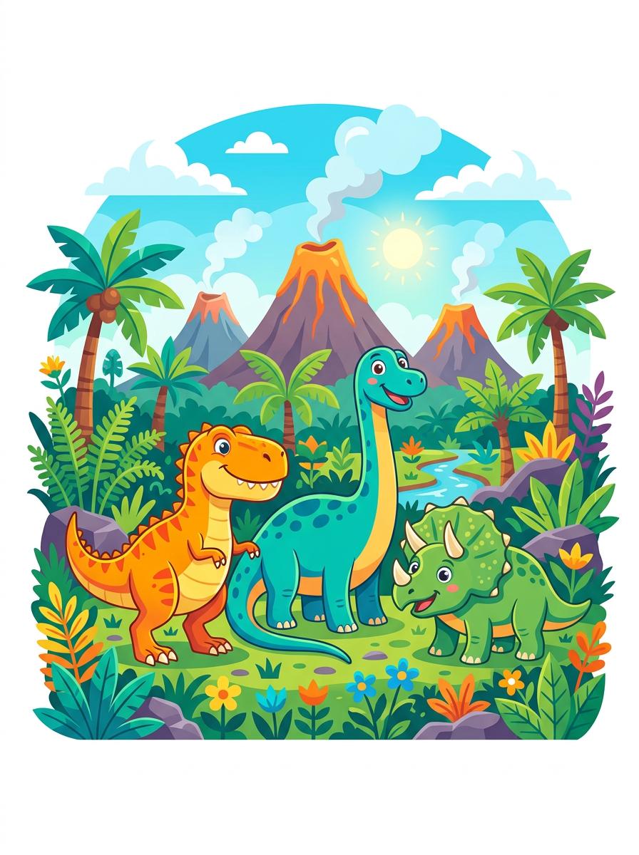 Dinosaurussen kleurplaten