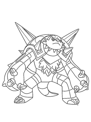 Chesnaught Kleurplaat — gratis kleurplaat