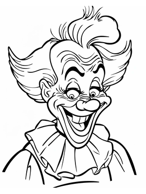 Circus Clown 1 Kleurplaat — gratis kleurplaat