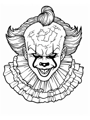 Circus Clown It Kleurplaat — gratis kleurplaat printen