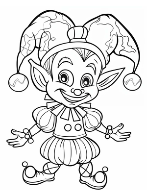 Circus Nar 2 Kleurplaat — gratis kleurplaat printen