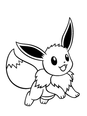Eevee Kleurplaat — gratis kleurplaat