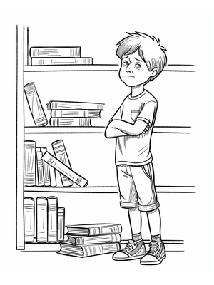 Encyclopedia Brown Kleurplaat — gratis kleurplaat printen