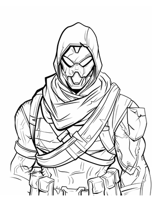 Fortnite 1 Kleurplaat — gratis kleurplaat