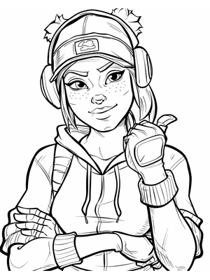 Fortnite 13 Kleurplaat — gratis kleurplaat