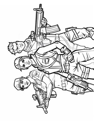 Fortnite 22 Kleurplaat — gratis kleurplaat