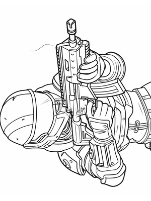 Fortnite 25 Kleurplaat — gratis kleurplaat