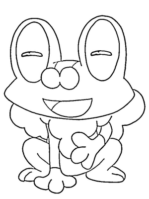 Froakie Kleurplaat — gratis kleurplaat