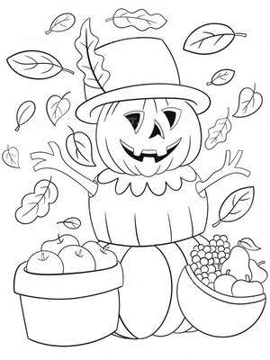 Halloween Pop Pompoen Kleurplaat — gratis kleurplaat printen