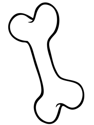 Hondenbot Kleurplaat — gratis kleurplaat printen