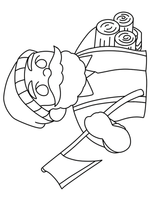 Houthakker Kleurplaat 2