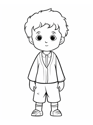 Kind 4 Kleurplaat — gratis kleurplaat