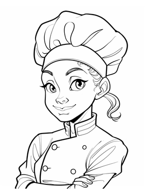 Kok Kleurplaat 9 — gratis kleurplaat