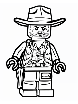 Lego Archeoloog Kleurplaat