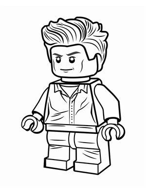 Lego Man Kleurplaat — gratis kleurplaat