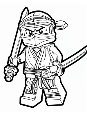 Lego Ninjago 2 Kleurplaat — gratis kleurplaat