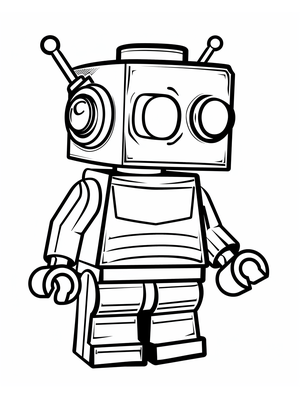 Lego Robot Kleurplaat — gratis kleurplaat
