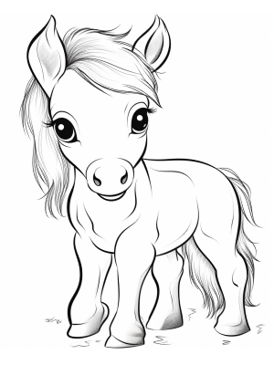 Paard 3 2 Kleurplaat — gratis kleurplaat