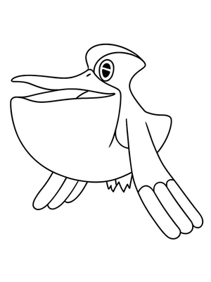 Pelipper Kleurplaat — gratis kleurplaat printen