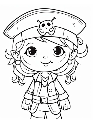 Piraat 10 Kleurplaat — gratis kleurplaat