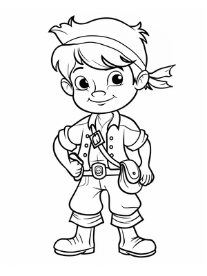 Piraat Cabin Jongen 15 Kleurplaat — gratis kleurplaat