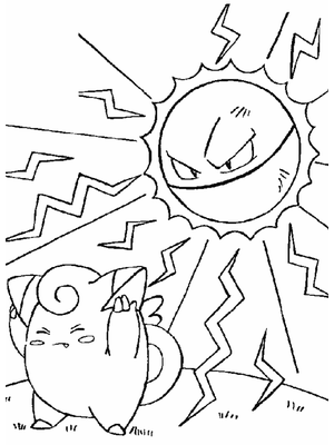 Pokémon 8 Kleurplaat — gratis kleurplaat printen