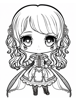 Prinses 1 Kleurplaat — gratis kleurplaat printen