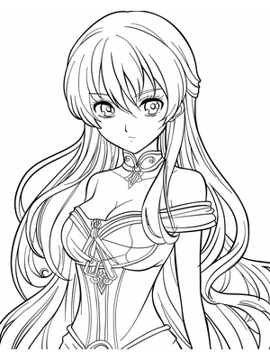 Prinses 6 Kleurplaat — gratis kleurplaat printen