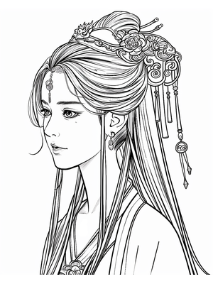Prinses 8 Kleurplaat — gratis kleurplaat printen