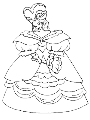 Prinses Pretty 1 Kleurplaat — gratis kleurplaat