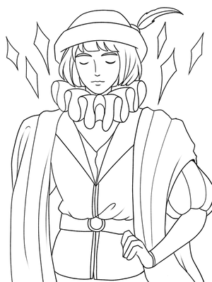 Royalty B Paris Older Kleurplaat — gratis kleurplaat