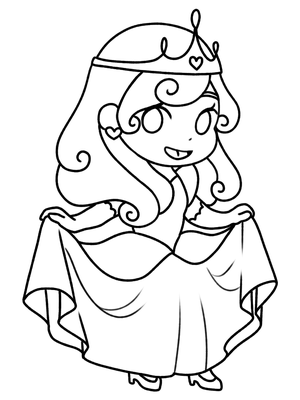 Royalty Cinderella 6 Kleurplaat — gratis kleurplaat