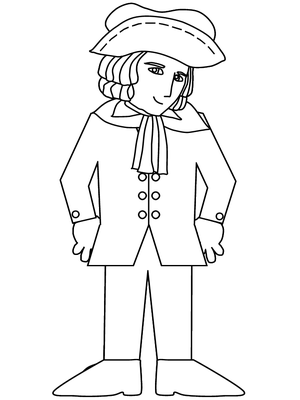 Royalty Nobleman Kleurplaat — gratis kleurplaat