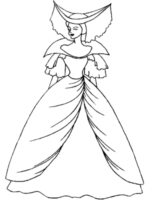 Royalty Pretty 9 Kleurplaat — gratis kleurplaat