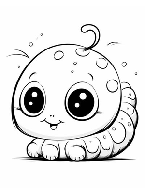 Baby Rups Kleurplaat — gratis kleurplaat