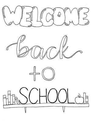 School 4 Kleurplaat — gratis kleurplaat