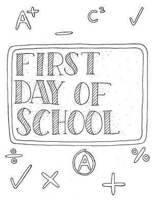 School 8 Kleurplaat — gratis kleurplaat