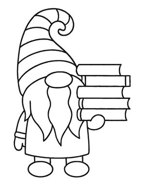 School Kabouter Kleurplaat — gratis kleurplaat