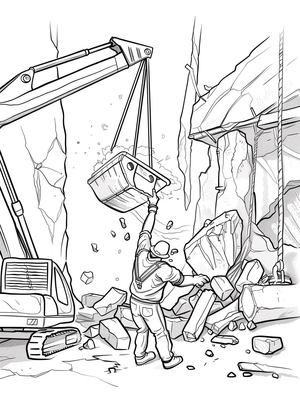 Sloopwerker Kleurplaat — gratis kleurplaat
