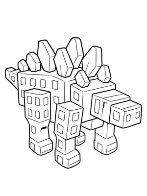 Stegosaurus (Grow a Garden) Kleurplaat — gratis kleurplaat printen